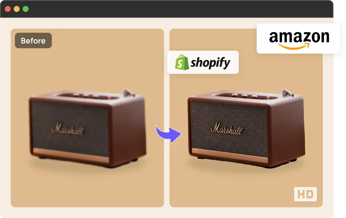 Enhance Photos for E-commerce